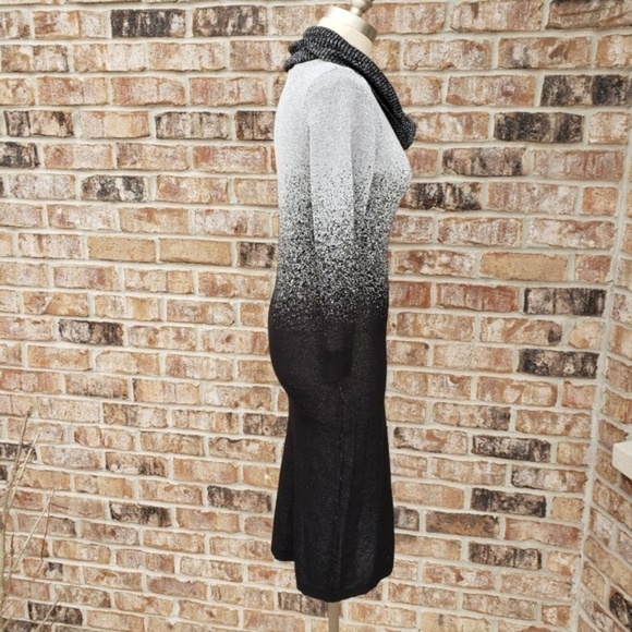 NWT NY Collection Ombre Cowl Neck Sweater Dress S - Picture 3 of 8